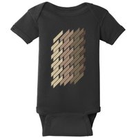 Geometric Pattern Geometry Abstract Vintage Trapezoid Modern Baby Bodysuit