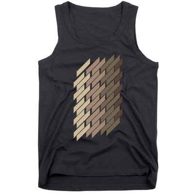 Geometric Pattern Geometry Abstract Vintage Trapezoid Modern Tank Top