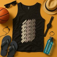 Geometric Pattern Geometry Abstract Vintage Trapezoid Modern Tank Top