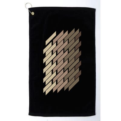 Geometric Pattern Geometry Abstract Vintage Trapezoid Modern Golf Towel
