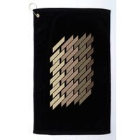 Geometric Pattern Geometry Abstract Vintage Trapezoid Modern Golf Towel