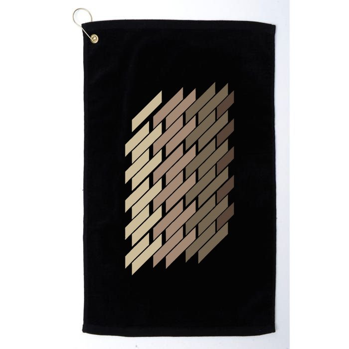 Geometric Pattern Geometry Abstract Vintage Trapezoid Modern Golf Towel