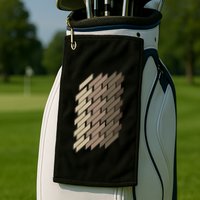 Geometric Pattern Geometry Abstract Vintage Trapezoid Modern Golf Towel