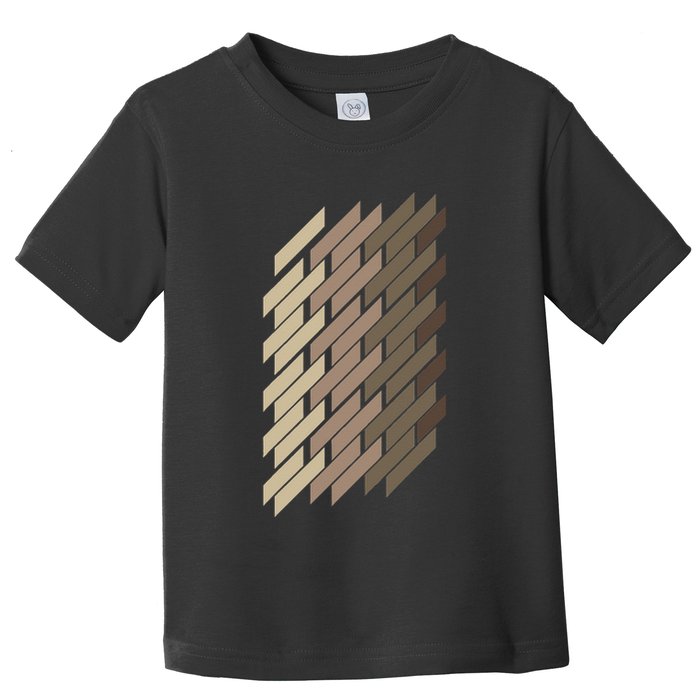 Geometric Pattern Geometry Abstract Vintage Trapezoid Modern Toddler T-Shirt