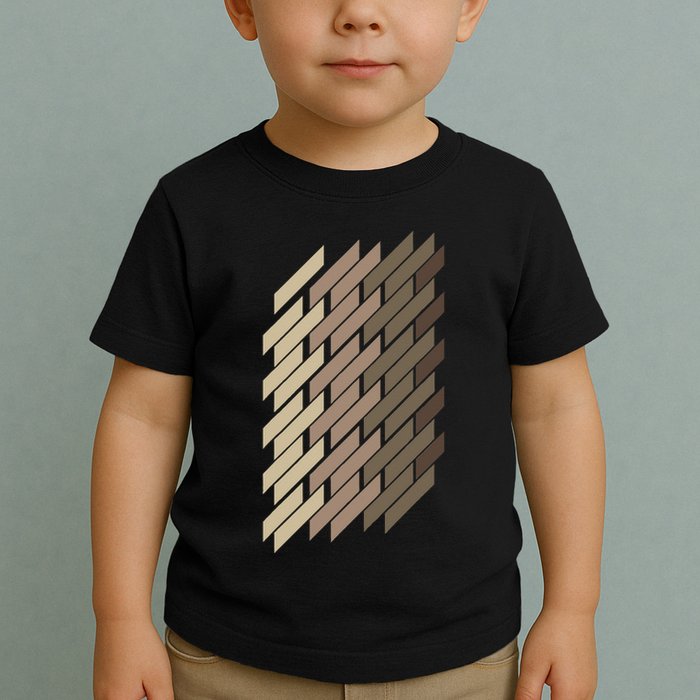 Geometric Pattern Geometry Abstract Vintage Trapezoid Modern Toddler T-Shirt
