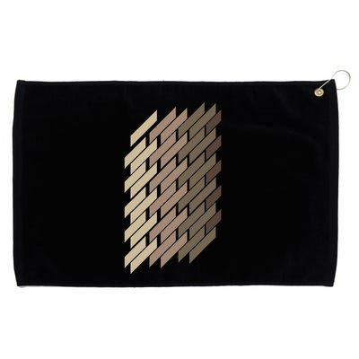 Geometric Pattern Geometry Abstract Vintage Trapezoid Modern Grommeted Golf Towel