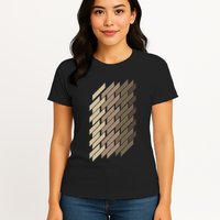 Geometric Pattern Geometry Abstract Vintage Trapezoid Modern Womens T-Shirt