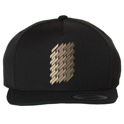 Geometric Pattern Geometry Abstract Vintage Trapezoid Modern Wool Snapback Cap