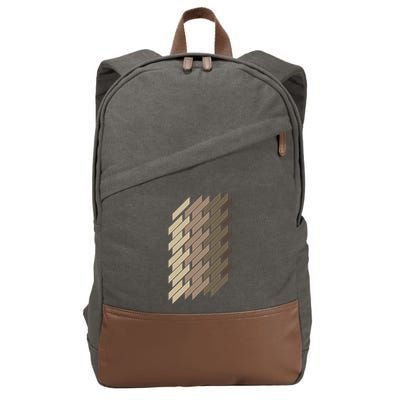 Geometric Pattern Geometry Abstract Vintage Trapezoid Modern Cotton Canvas Backpack