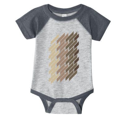 Geometric Pattern Geometry Abstract Vintage Trapezoid Modern Infant Baby Jersey Bodysuit