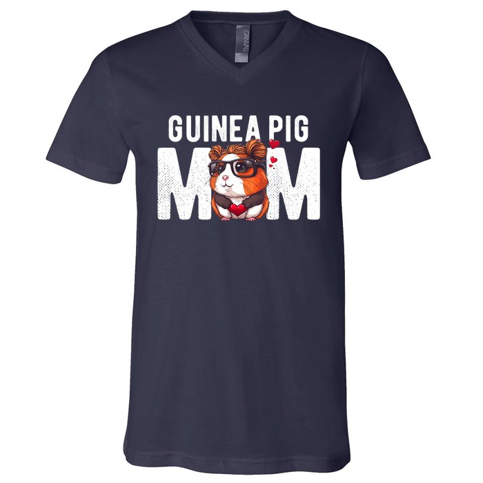 Guinea Pig Guinea Pig Mom Girl Furry Potato Funny V-Neck T-Shirt