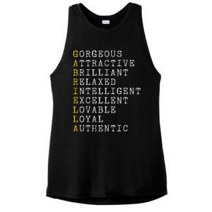 Gabriella Personalized Gabriella Name Girl Woman Gabriella Ladies PosiCharge Tri-Blend Wicking Tank