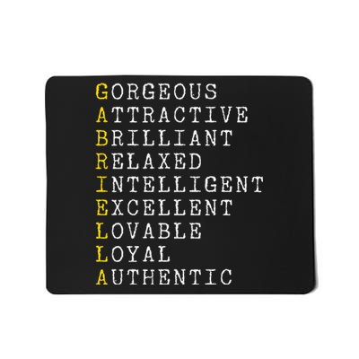 Gabriella Personalized Gabriella Name Girl Woman Gabriella Mousepad