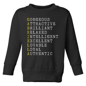 Gabriella Personalized Gabriella Name Girl Woman Gabriella Toddler Sweatshirt