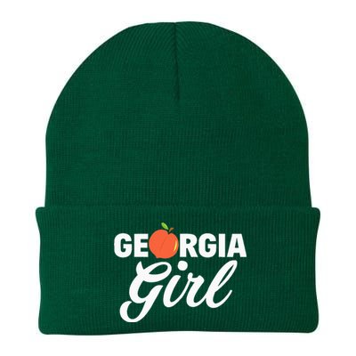 Georgia Peach Girl Funny Vintage Knit Cap Winter Beanie