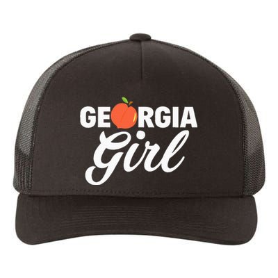 Georgia Peach Girl Funny Vintage Yupoong Adult 5-Panel Trucker Hat