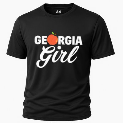 Georgia Peach Girl Funny Vintage Performance Shirt