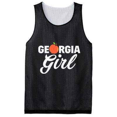 Georgia Peach Girl Funny Vintage Mesh Reversible Basketball Jersey Tank