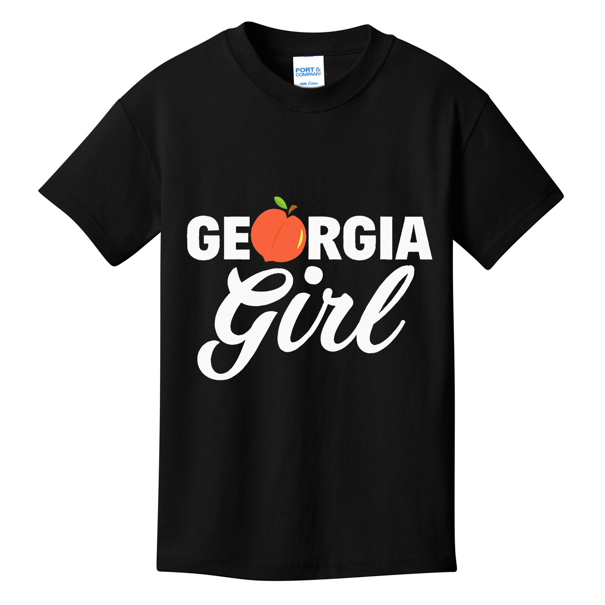 Georgia Peach Girl Funny Vintage Kids T-Shirt
