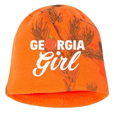 Georgia Peach Girl Funny Vintage Kati - Camo Knit Beanie