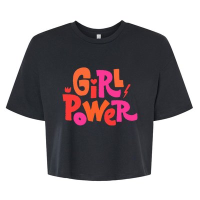 Girl Power Grl Pwr Bella+Canvas Jersey Crop Tee