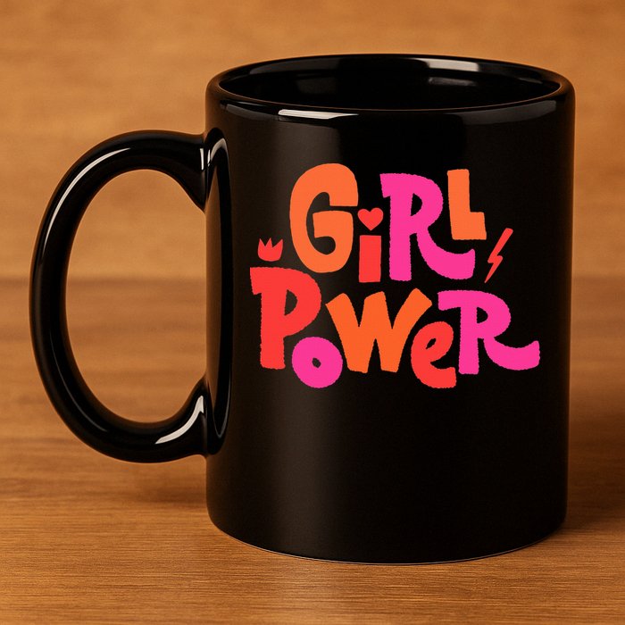 Girl Power Grl Pwr 11oz C Handle Ceramic Mug