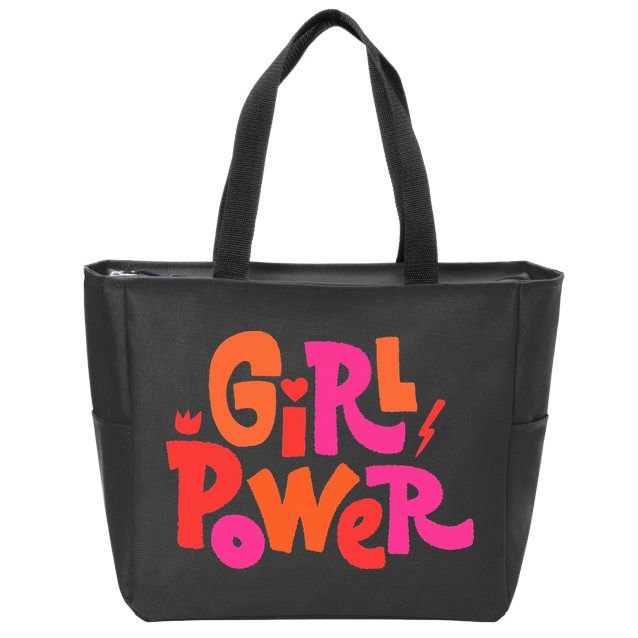 Girl Power Grl Pwr Zip Tote Bag