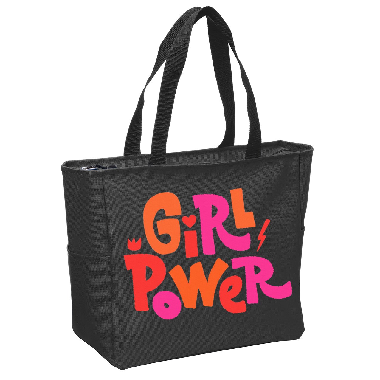 Girl Power Grl Pwr Zip Tote Bag