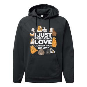 Guinea Pig Guinea Pig Lover Tee Funny Guinea Pig Performance Fleece Hoodie