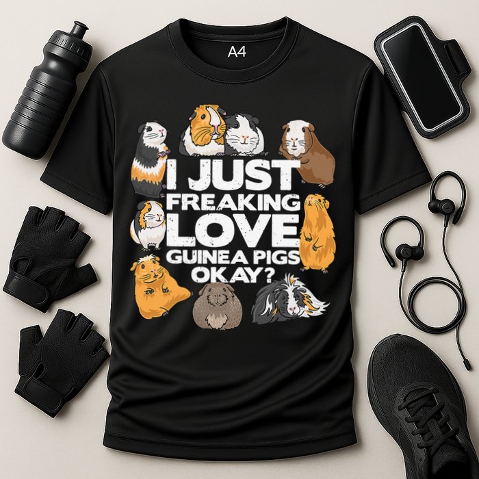 Guinea Pig Guinea Pig Lover Tee Funny Guinea Pig Performance Shirt