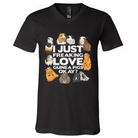 Guinea Pig Guinea Pig Lover Tee Funny Guinea Pig V-Neck T-Shirt