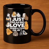 Guinea Pig Guinea Pig Lover Tee Funny Guinea Pig 11oz C Handle Ceramic Mug