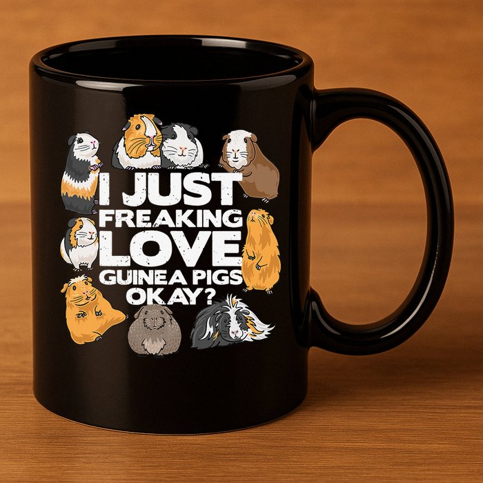 Guinea Pig Guinea Pig Lover Tee Funny Guinea Pig 11oz C Handle Ceramic Mug