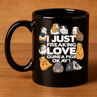 Guinea Pig Guinea Pig Lover Tee Funny Guinea Pig 11oz C Handle Ceramic Mug