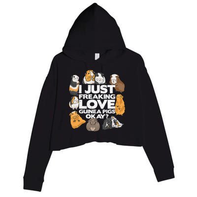 Guinea Pig Guinea Pig Lover Tee Funny Guinea Pig Crop Fleece Hoodie
