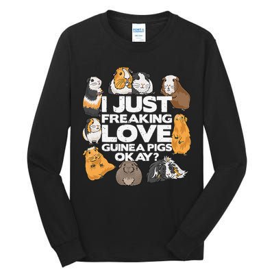 Guinea Pig Guinea Pig Lover Tee Funny Guinea Pig Tall Long Sleeve T-Shirt