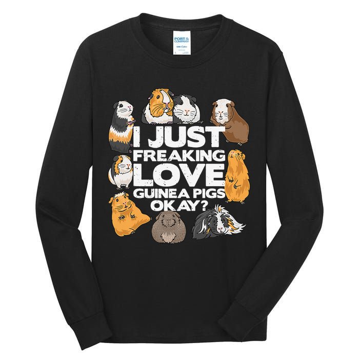 Guinea Pig Guinea Pig Lover Tee Funny Guinea Pig Tall Long Sleeve T-Shirt
