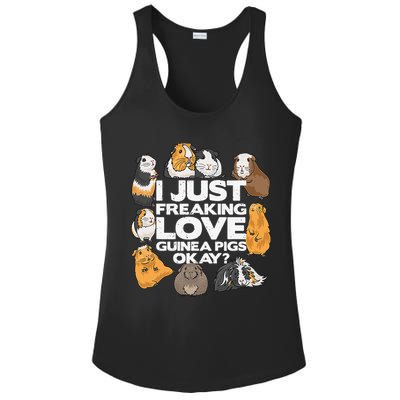 Guinea Pig Guinea Pig Lover Tee Funny Guinea Pig Ladies PosiCharge Competitor Racerback Tank