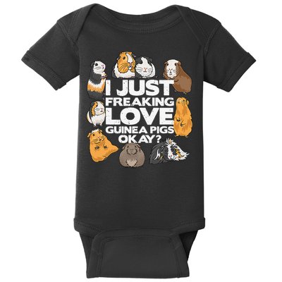 Guinea Pig Guinea Pig Lover Tee Funny Guinea Pig Baby Bodysuit