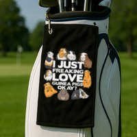 Guinea Pig Guinea Pig Lover Tee Funny Guinea Pig Golf Towel