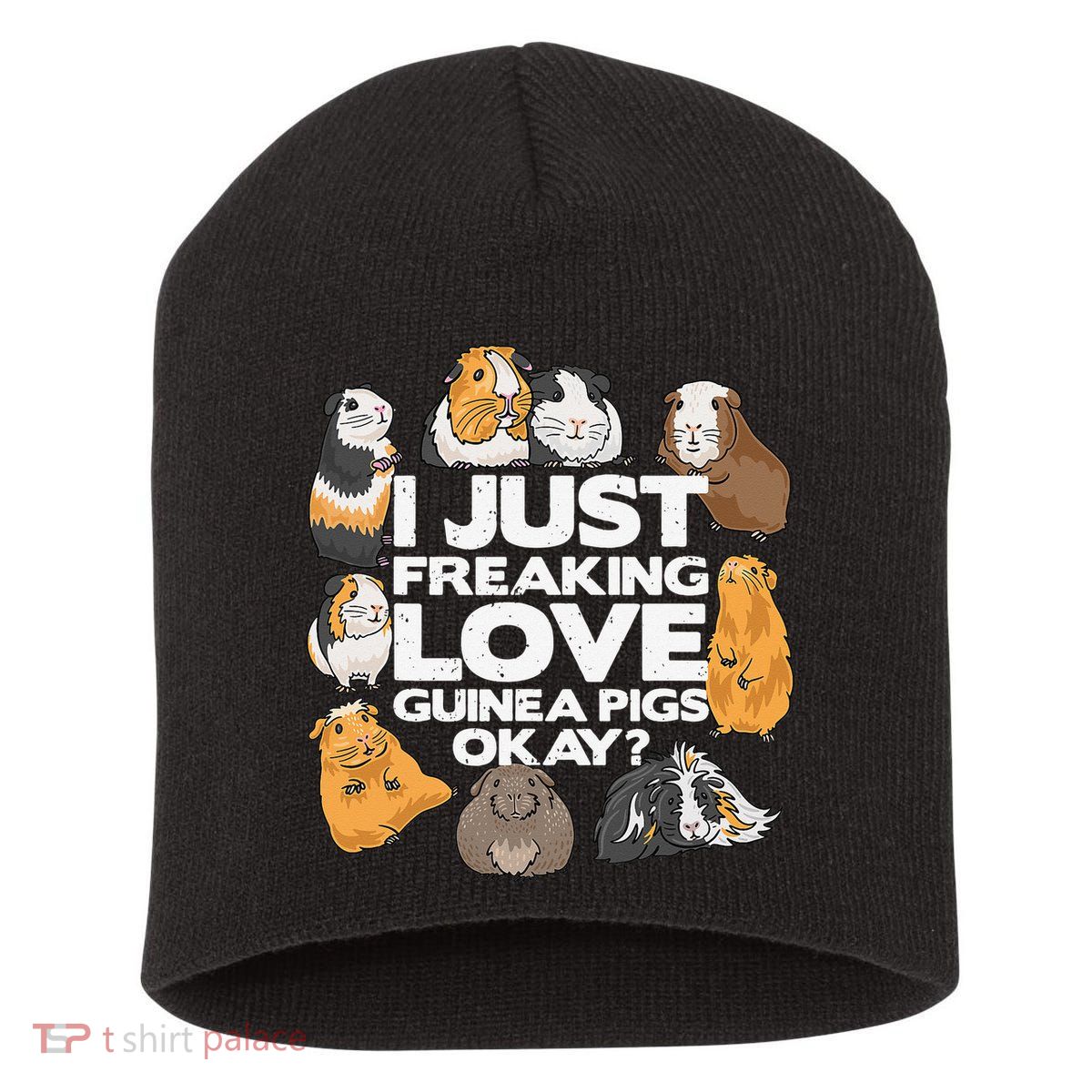 Guinea Pig Guinea Pig Lover Tee Funny Guinea Pig Short Acrylic Beanie