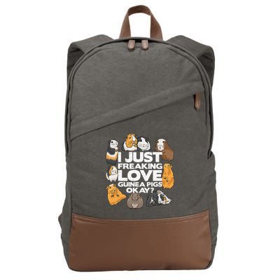 Guinea Pig Guinea Pig Lover Tee Funny Guinea Pig Cotton Canvas Backpack