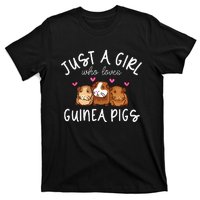 Guinea Pig Girl Who Loves Guinea Pigs Cute Guinea Pig T-Shirt