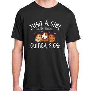 Guinea Pig Girl Who Loves Guinea Pigs Cute Guinea Pig Adult ChromaSoft Performance T-Shirt