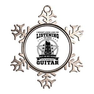 Guitar Player Guitarist Musicians Songwriters Metallic Star Ornament