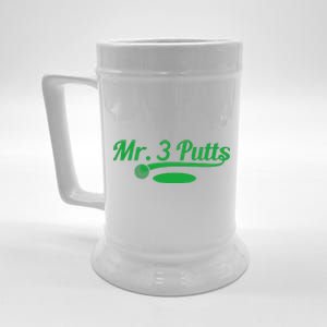 Golf Putter Golfing Loser 3 Putts Suck Golf Ball Beer Stein