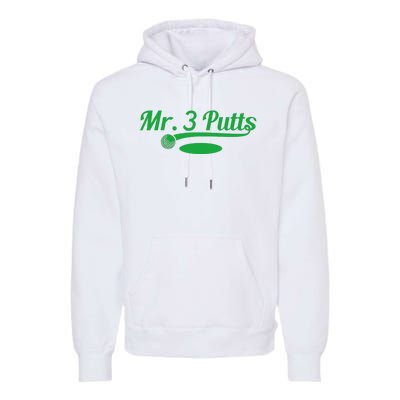 Golf Putter Golfing Loser 3 Putts Suck Golf Ball Premium Hoodie