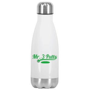 Golf Putter Golfing Loser 3 Putts Suck Golf Ball Stainless Steel Insulated Water Bottle