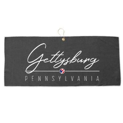 Gettysburg PA Large Microfiber Waffle Golf Towel