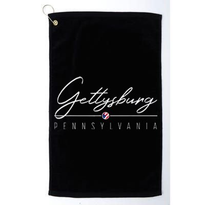 Gettysburg PA Platinum Collection Golf Towel